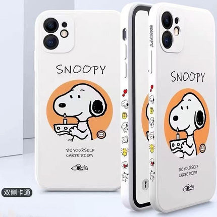 适用苹果12mini侧边12迷你女魔方iphone6plus 6splus手机套Reno4 X60Pro潮s9 p40 13mini 13迷你保护壳可爱