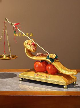 新中式称心如意招财摆件高档客厅酒柜玄关电视柜装饰乔迁新居礼品