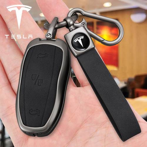 适用于特斯拉ModelS 2019-2025Model y 3钥匙套tesla钥匙包合金壳