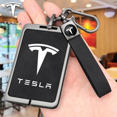 适用于特斯拉钥匙卡套modely高级model3男士modelx卡片汽车保护壳