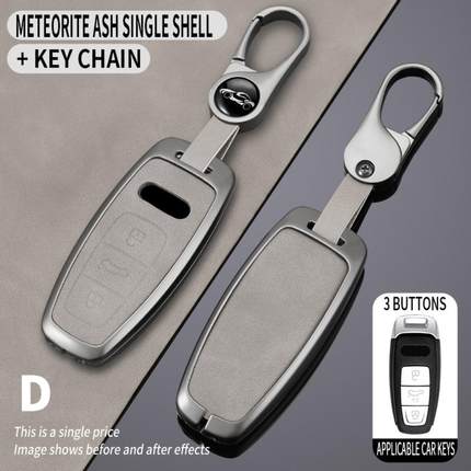 适用奥迪A6L钥匙套A8L/A3L新款A7L/Q7Q8Q4Q5etron汽车高档扣包壳