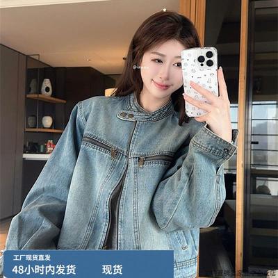 宽松牛仔外套高级小众不撞款衬衫韩系chic别致上衣衬衣女款机车