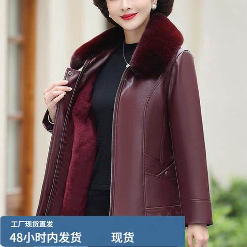 中老年女装陂衣中长款洋
