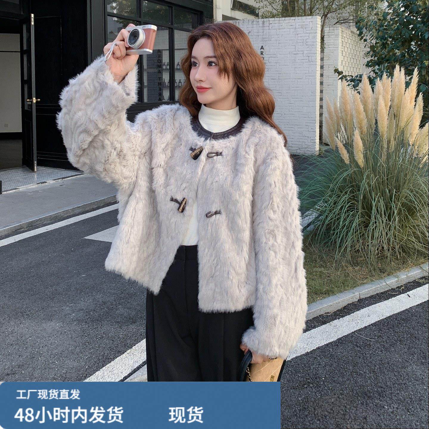 小香风巨好看皮毛一体短款毛毛外套女冬季新款环保皮草羊羔绒上衣,运动/瑜伽/健身/球迷用品,广场舞套装,淘宝优惠券,粉丝福利购,淘宝优惠卷