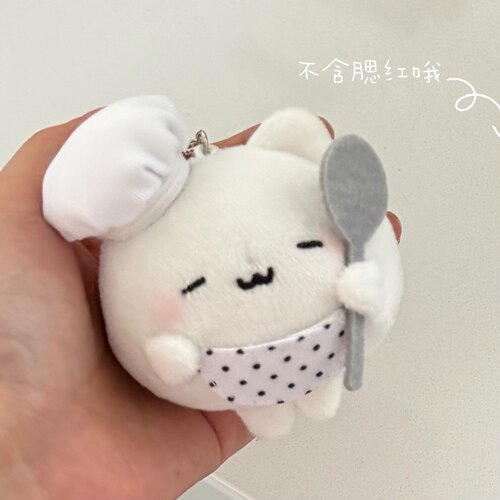 油条碎碎 原创厨师蛋猫毛绒挂件