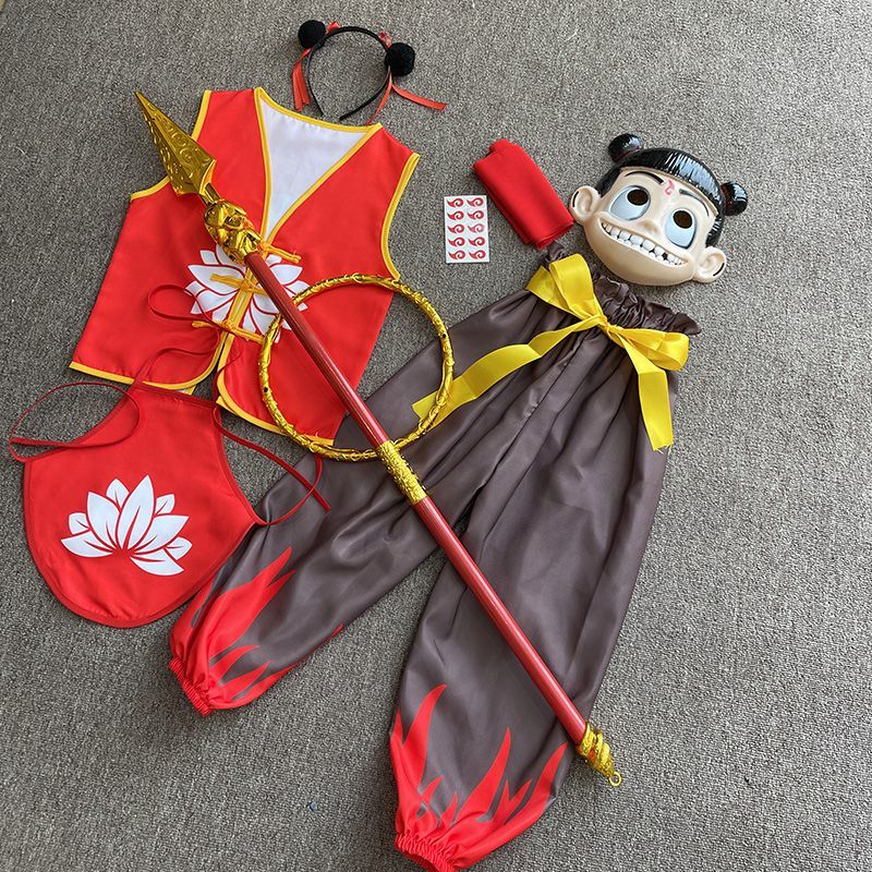 六一儿童哪咤服装小哪吒cos动漫