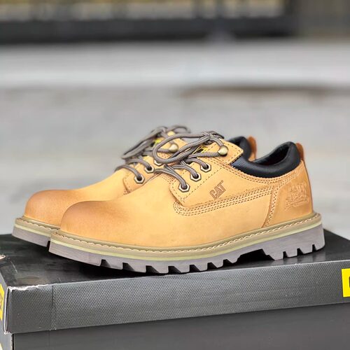 外贸男士头层牛皮耐磨防滑工装鞋