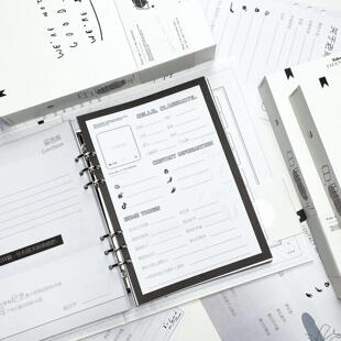 ins风活页高颜值同学录毕业纪念册简约小众文艺2025年新款留言册