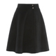 黑色妮子半裙女秋冬短款 伞裙2025新款 遮胯显瘦高腰毛呢半身裙短裙