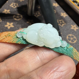 新疆和田玉籽料貔貅手牌手链挂件吊坠男女款玉坠收藏礼品重量10.6