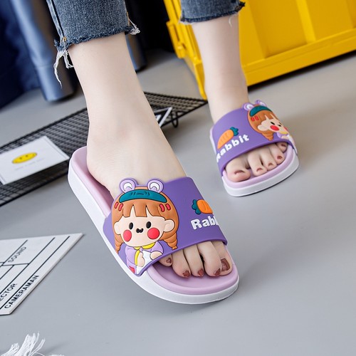 拖鞋女夏外穿厚底居家室内宿舍洗澡新款韩版可爱防滑卡通凉拖鞋女