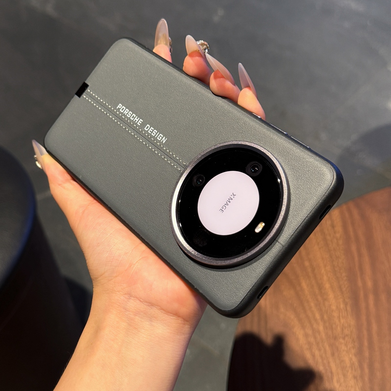 华为mate60pro肤感素皮简约外壳