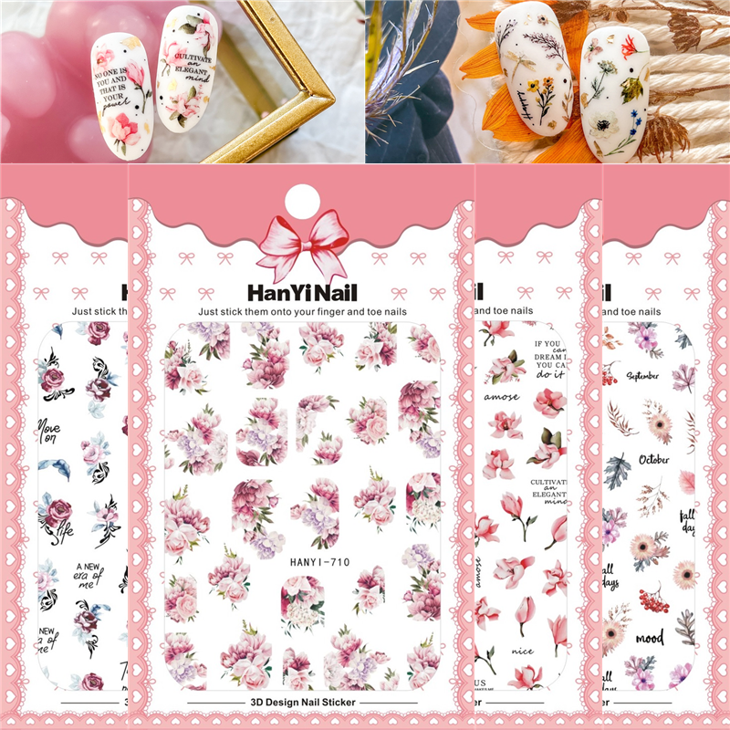 10张包邮牡丹防水美甲贴纸春季小清新水彩桃花玫瑰蝴蝶指甲贴花卉,彩妆/香水/美妆工具,美甲工具,淘宝优惠券,粉丝福利购,淘宝优惠卷