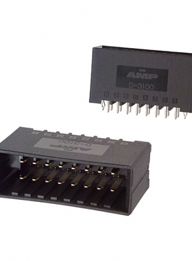 178327-2 全新原装TE泰科连接器3.81mm间距16Pin针座D-3100公插针