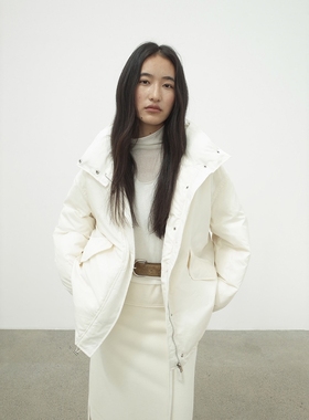 FN爱与南希2025冬季90白鸭绒立领加厚保暖百搭棒球羽绒服女03341