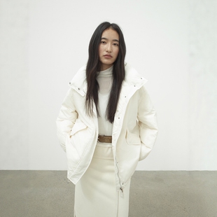 FN爱与南希2025冬季90白鸭绒立领加厚保暖百搭棒球羽绒服女03341