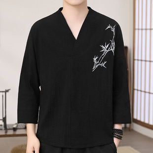 定制养生会馆足疗店男女士汉服推拿泰式按摩师SPA工作服logo定制