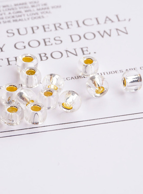 新娘珠TOHO金银色灌银圆珠1.5 2 3 5毫米刺绣米珠手工diy散珠日本