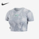 新款 运动短款 印花短袖 Nike DV3318 女子夏季 T恤 100 耐克正品