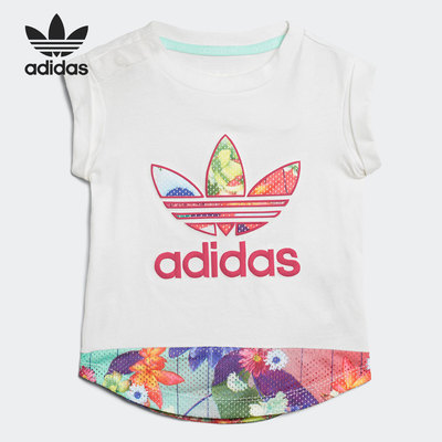 Adidas/阿迪达斯正品 三叶草 夏季新款运动婴幼童短袖T恤 CE4360