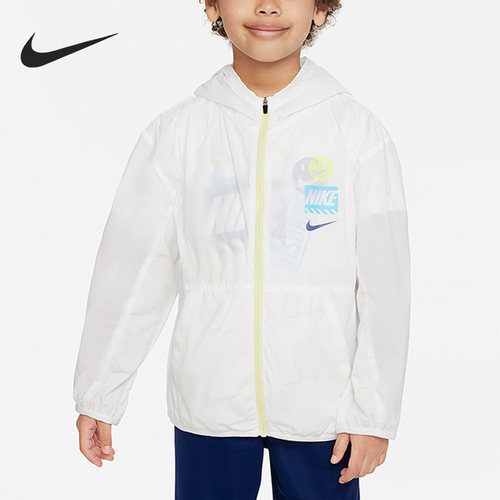 耐克小童拼接休闲运动防晒外套