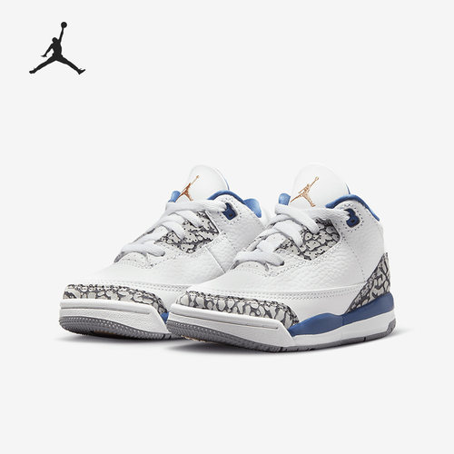 Nike/耐克正品Air Jordan 3婴童耐磨休闲运动鞋DM0968-148