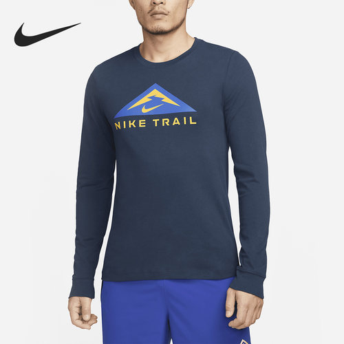 Nike/耐克正品春季新款男子圆领休闲长袖T恤DV9382-411