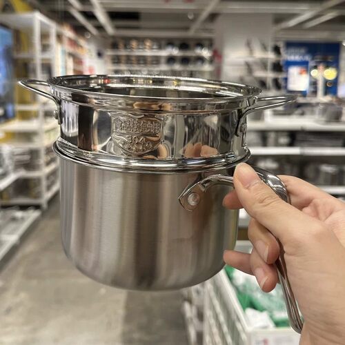 带蒸笼304不锈钢小锅煮面热奶辅食锅奶杯锅迷你小型一人食泡面碗