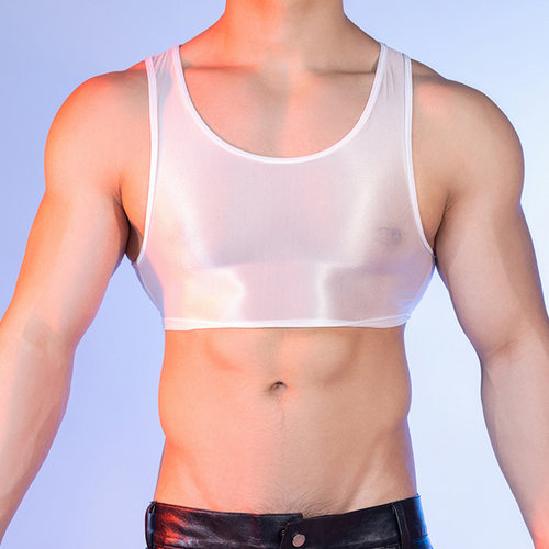 男士高弹丝滑运动背心舞蹈打底