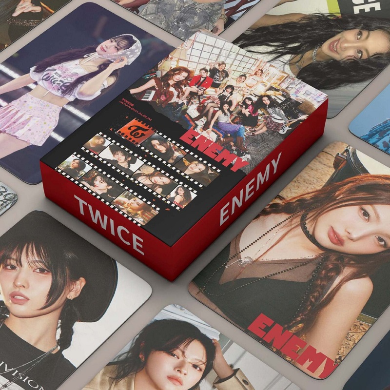 55张TWICE ENEMY高清双面 小卡林娜琏周子瑜LOMO卡自制周边卡片