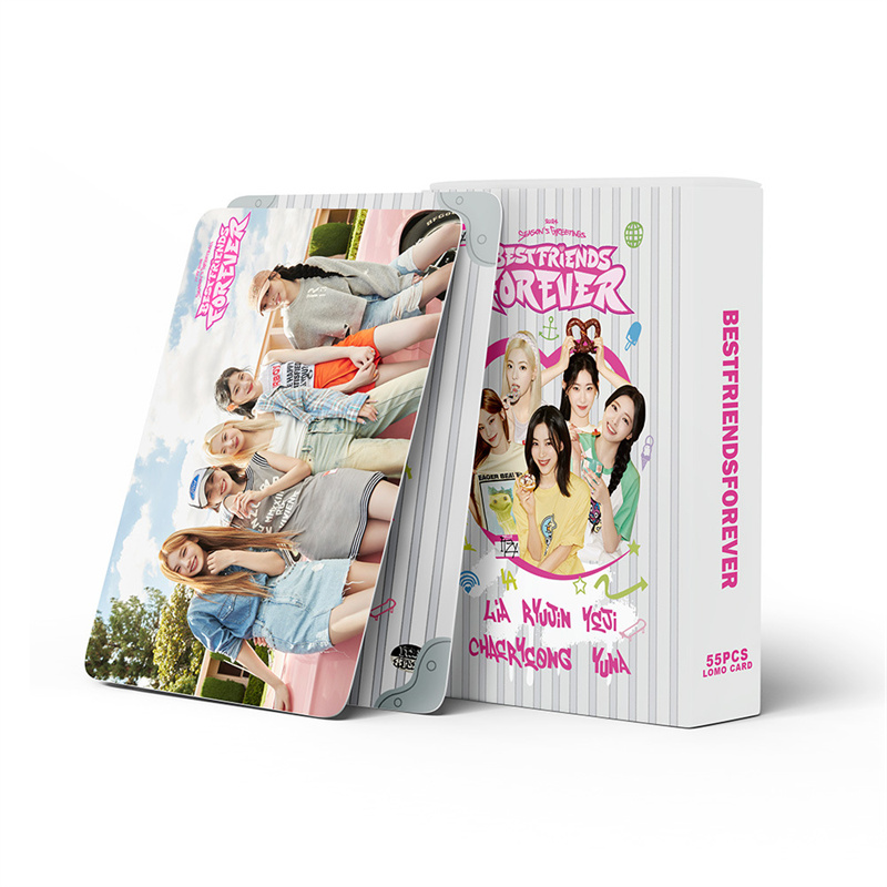 55张ITZY周边自印卡片BEST FRIENDS FOREVER Lia申留真Yuna小卡片 节庆用品/礼品 文化创意明信片 原图主图