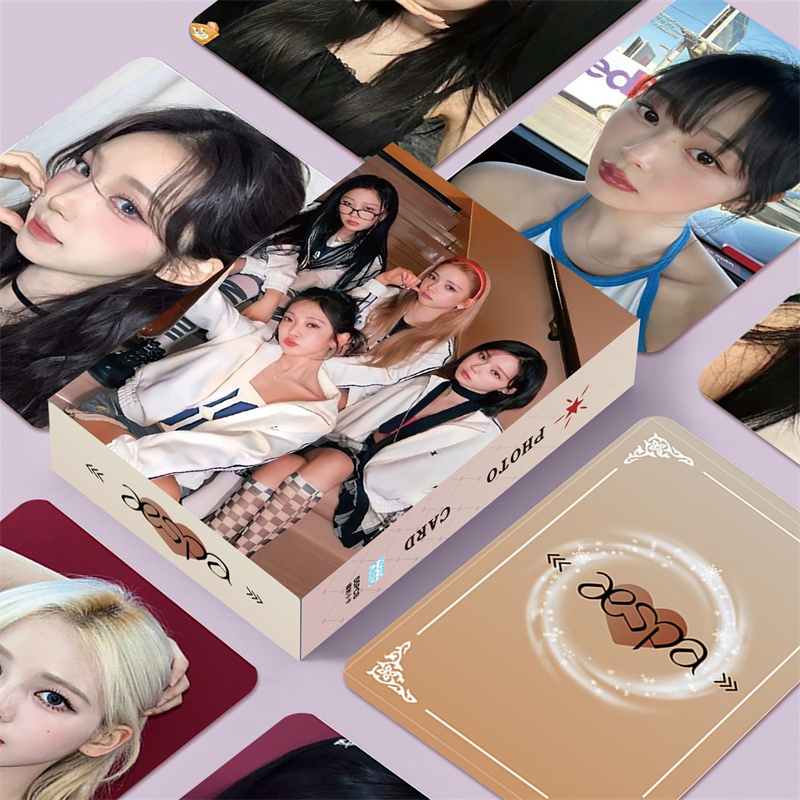 KPOP 吒 镭射自印卡片宁艺卓金玟庭周边3寸明信片55张小卡收藏卡