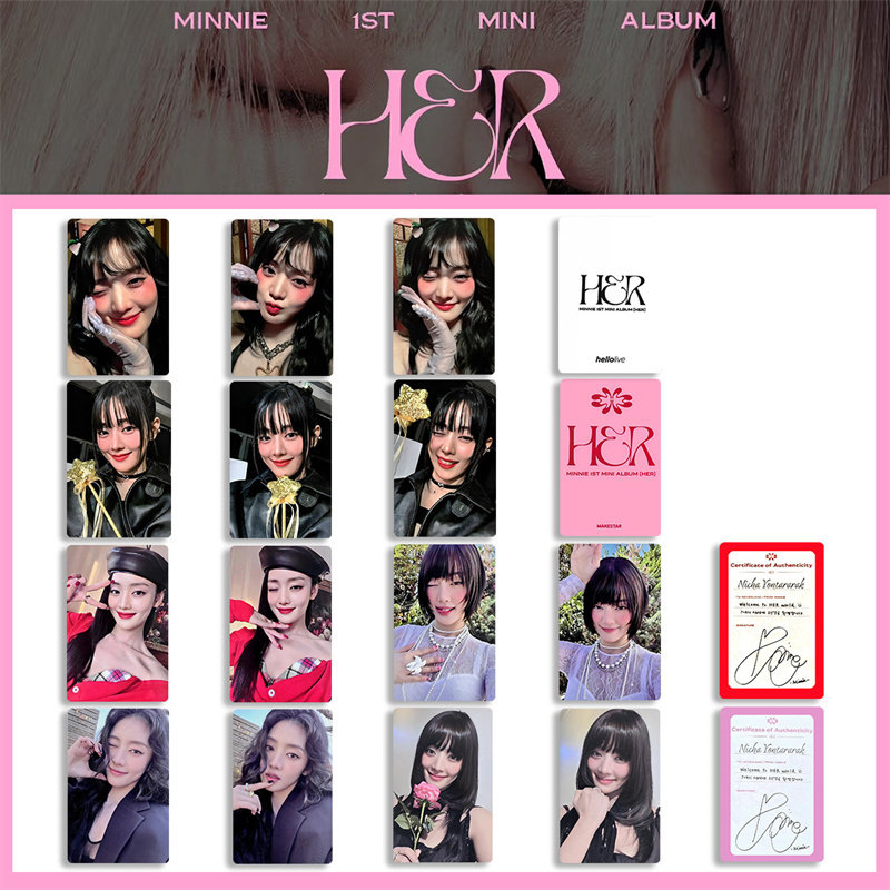 (G)I-DLE Minnie SOLO专辑HER周边女娃特典小卡 金米妮自印小卡