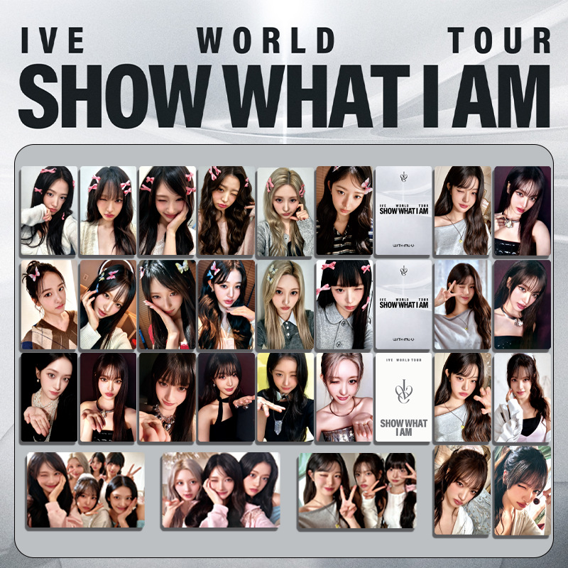 IVE张元英 WHAT I AM世巡卡场周卡特典卡明信片幸运卡芙自印小卡