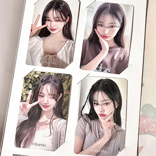 张元英5.0代言卡小卡明星周边Wonyoung 照片卡自制 收藏卡拍立得