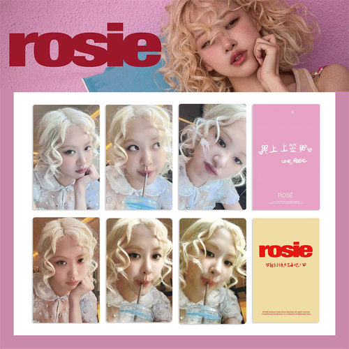 ROSE小卡ROSIE专辑SOLO2朴彩英明星收藏3寸圆角随机卡快闪音乐卡