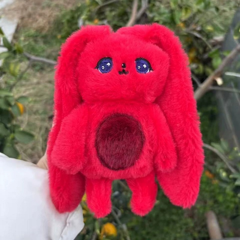 IDLE宋雨琦YUQI同款solo2快闪gigi同款毛绒挂件钥匙扣红兔子周边