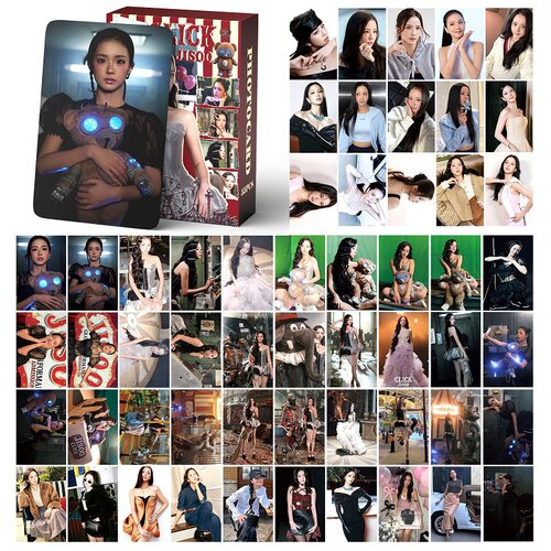 55张粉墨JISOO金智秀CLICK卡片自印3寸K卡双面明信片粉丝应援物料