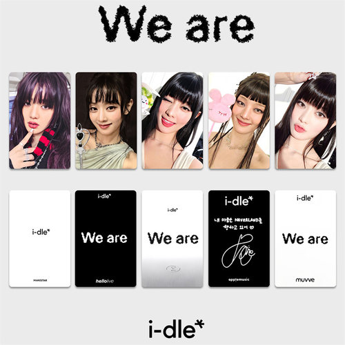 i-dle金米妮MINNIE小卡专辑We are明星周边宋雨琦非正版自印女娃