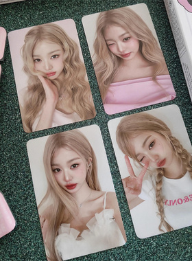 IVE 张元英9.0代言卡Wonyoung 美瞳卡明星周边自印小卡照片卡ins