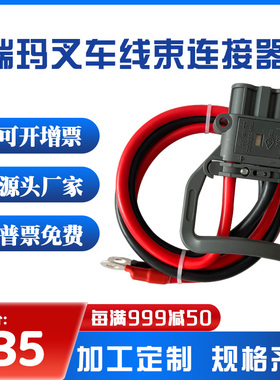 REMA瑞玛合力杭叉林德80A160A320连接器电动叉车充电公母插头线束