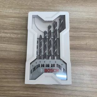 原装 博世BOSCH 7支白盒木工麻花钻头套装 正品 10mm