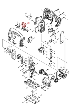 牧田MAKITA电动工具曲线锯DJV180/DJV140/BJV140/BJV180配件开关