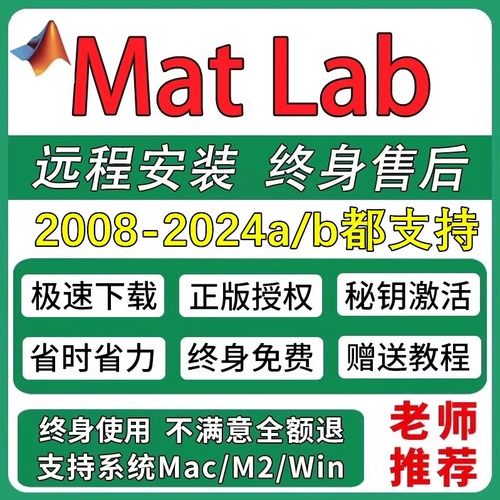 MATLAB软件远程安装包服务2022/2023/2024a/b中英文版本教程下载