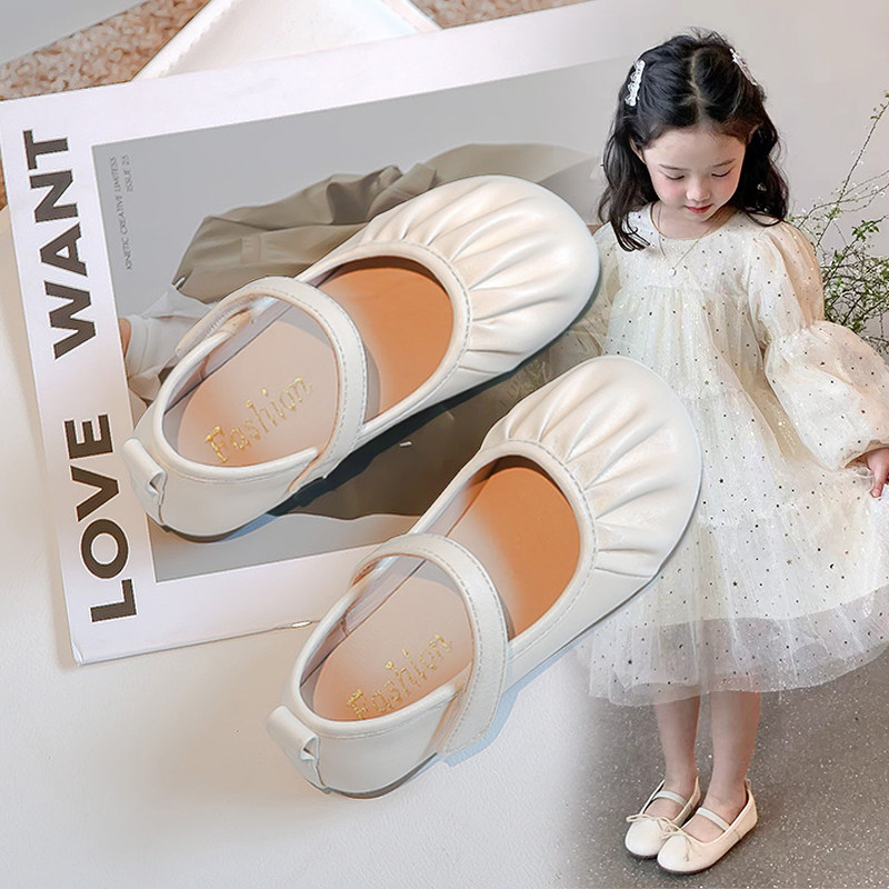 女童公主鞋2025春秋新款儿童单鞋中小童软底防滑小皮鞋宝宝豆豆鞋,童鞋/婴儿鞋/亲子鞋,皮鞋,淘宝优惠券,粉丝福利购,淘宝优惠卷