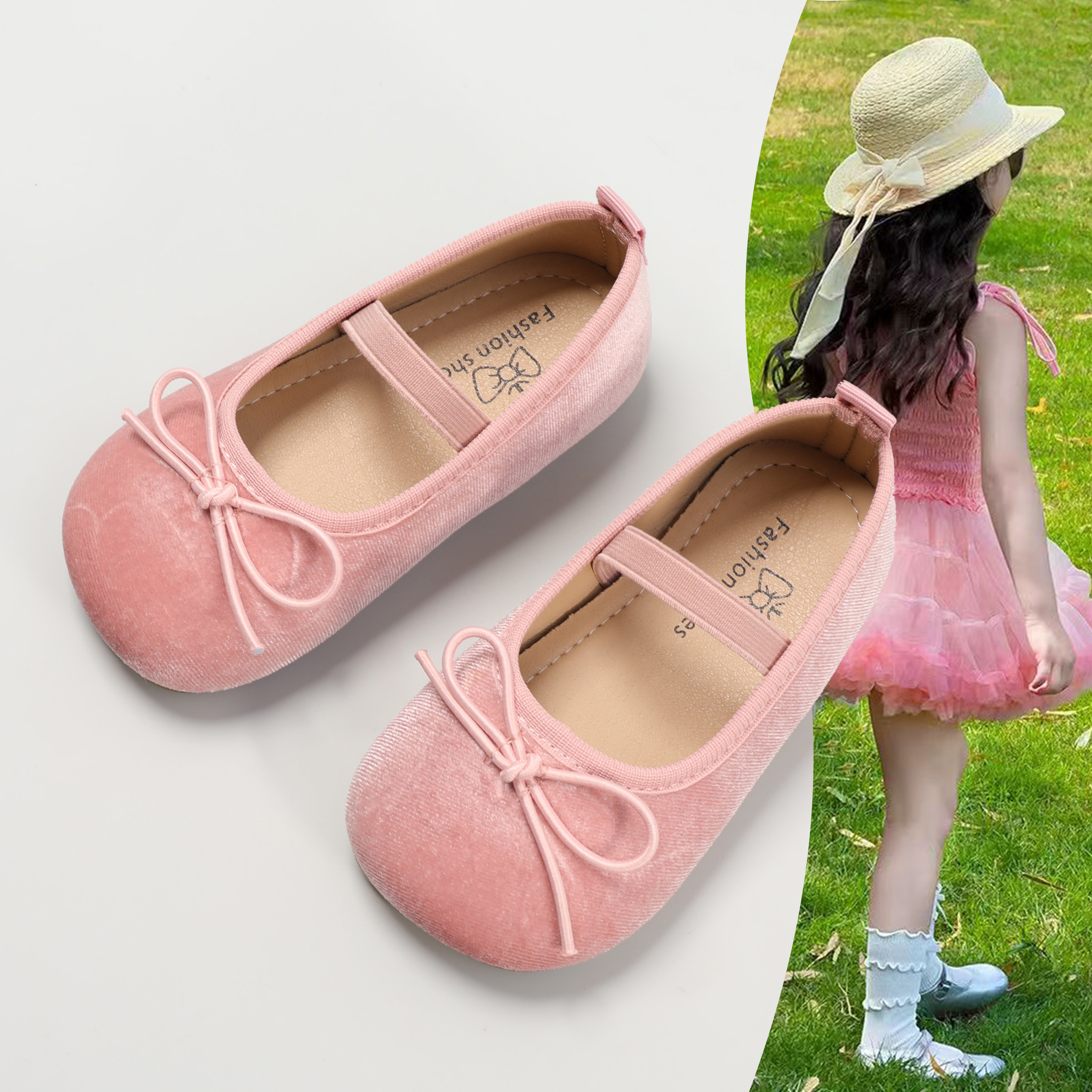 甜美风蝴蝶结玛丽珍鞋女童春季浅口绒面公主鞋橡胶底儿童单鞋皮鞋,童鞋/婴儿鞋/亲子鞋,皮鞋,淘宝优惠券,粉丝福利购,淘宝优惠卷