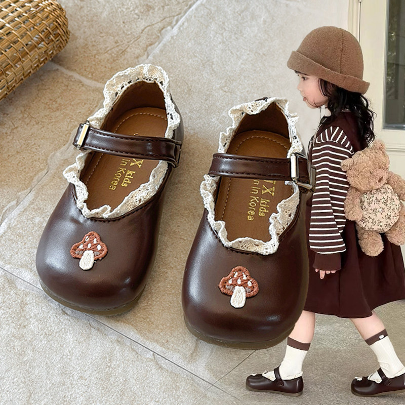 女童鞋子公主鞋女宝宝软底卡通花边小皮鞋2026新款小女孩单鞋春秋,童鞋/婴儿鞋/亲子鞋,皮鞋,淘宝优惠券,粉丝福利购,淘宝优惠卷
