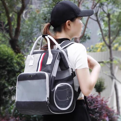 DODOPET宠物双肩包透气可折叠