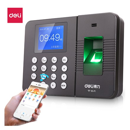 得力3960CS云考勤机指纹云考勤机wifi连接打卡机联网智能考勤报表