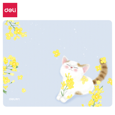 得力83001印花鼠标垫250*200*3mm印花图案鼠标平顺耐用加厚鼠标垫桌垫